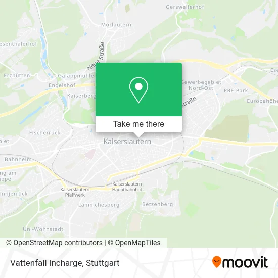 Vattenfall Incharge map