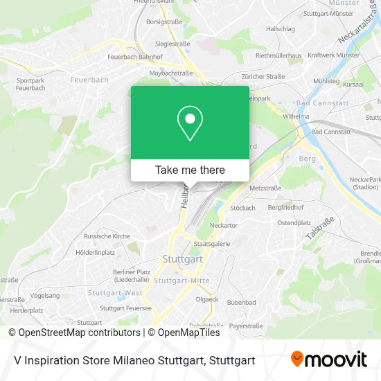 V Inspiration Store Milaneo Stuttgart map