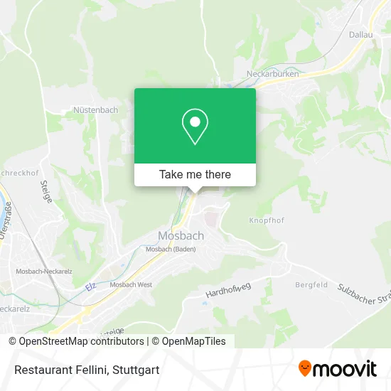 Restaurant Fellini map