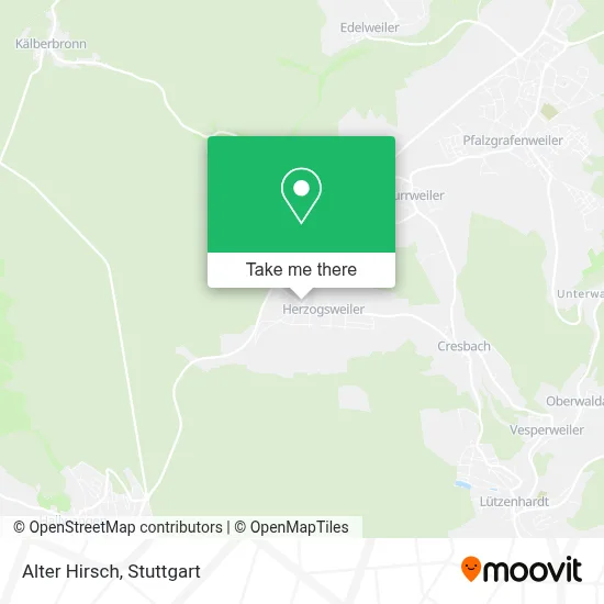 Alter Hirsch map