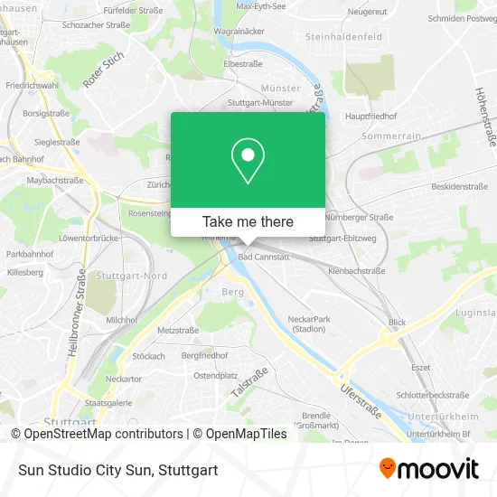 Sun Studio City Sun map