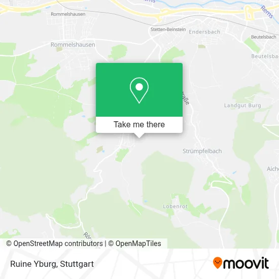Ruine Yburg map