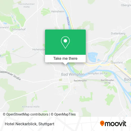 Hotel Neckarblick map