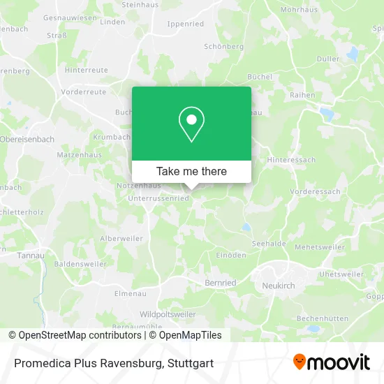 Promedica Plus Ravensburg map