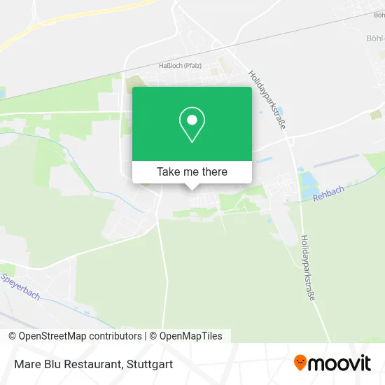 Mare Blu Restaurant map