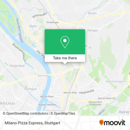 Milano Pizza Express map
