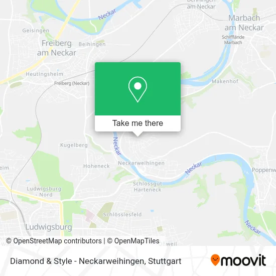 Diamond & Style - Neckarweihingen map