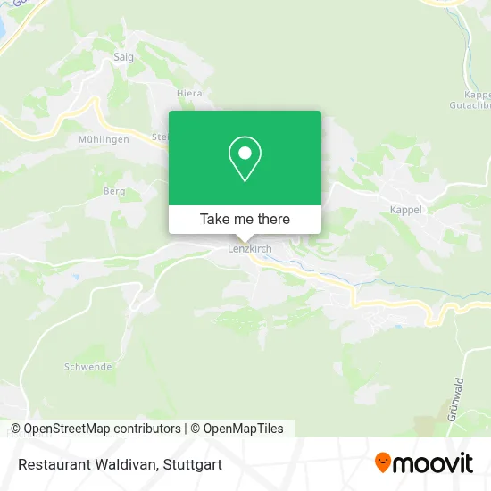 Restaurant Waldivan map