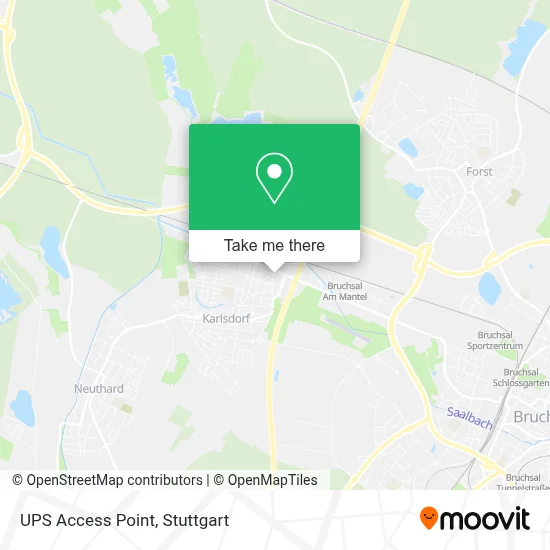 Ups Access Point map