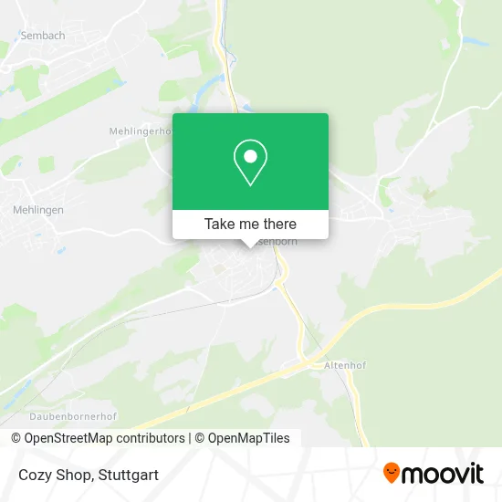 Cozy Shop map