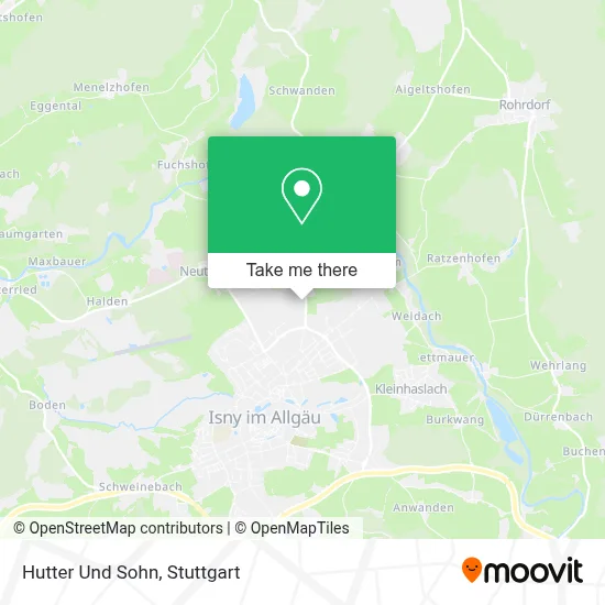 Hutter Und Sohn map