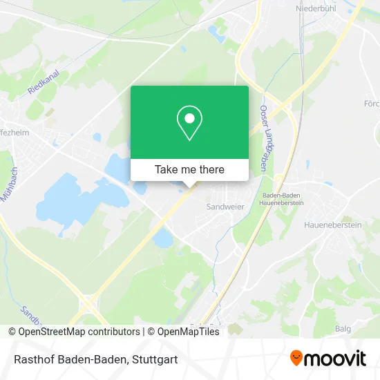 Rasthof Baden-Baden map