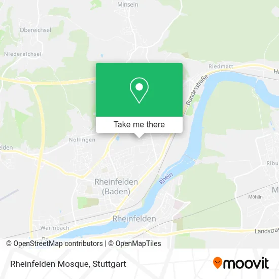 Rheinfelden Mosque map