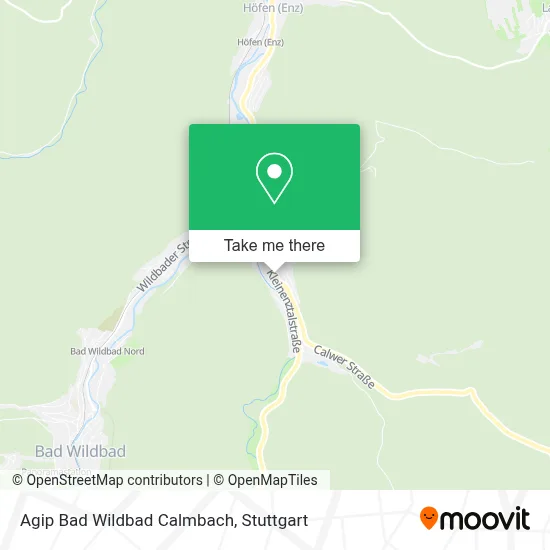 Agip Bad Wildbad Calmbach map