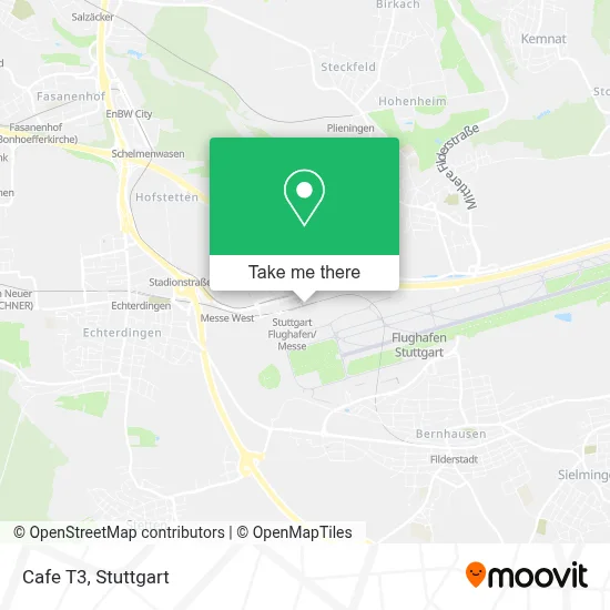 Cafe T3 map