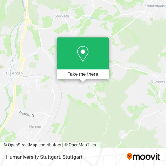 Humaniversity Stuttgart map