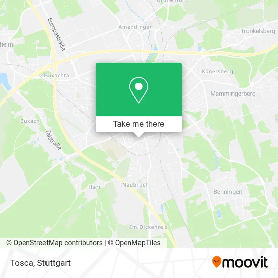 Tosca map