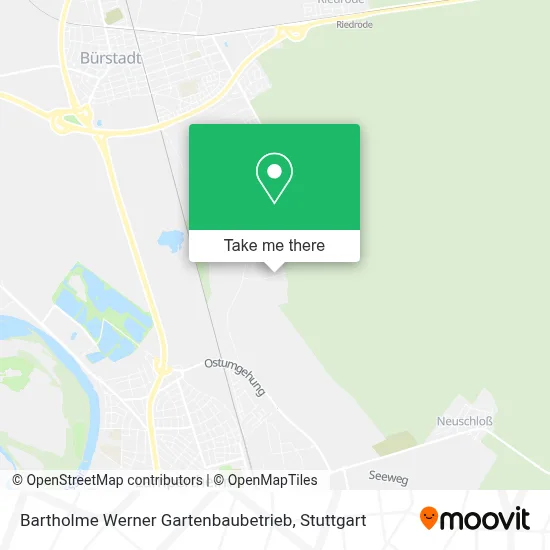 Bartholme Werner Gartenbaubetrieb map