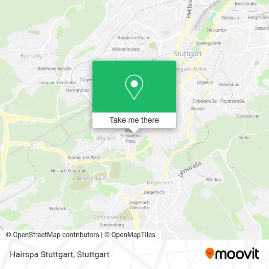 Hairspa Stuttgart map