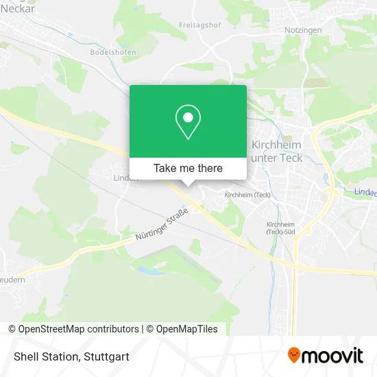 Shell Station map