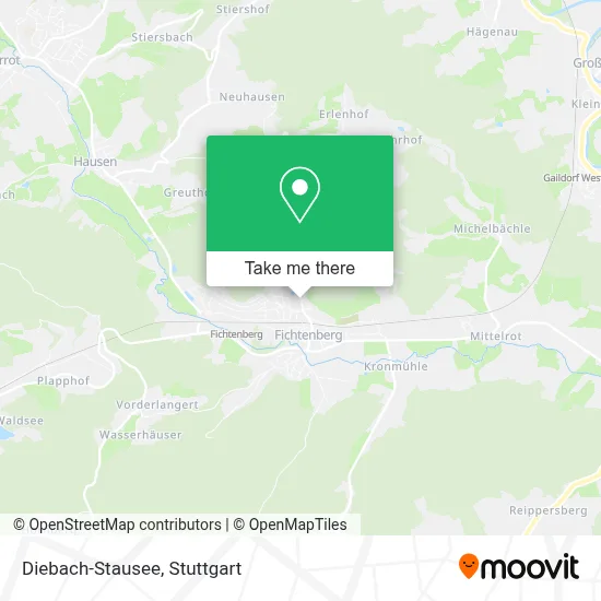 Diebach-Stausee map