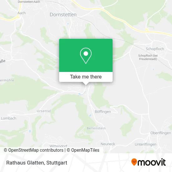 Rathaus Glatten map