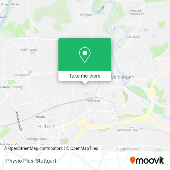 Physio Plus map