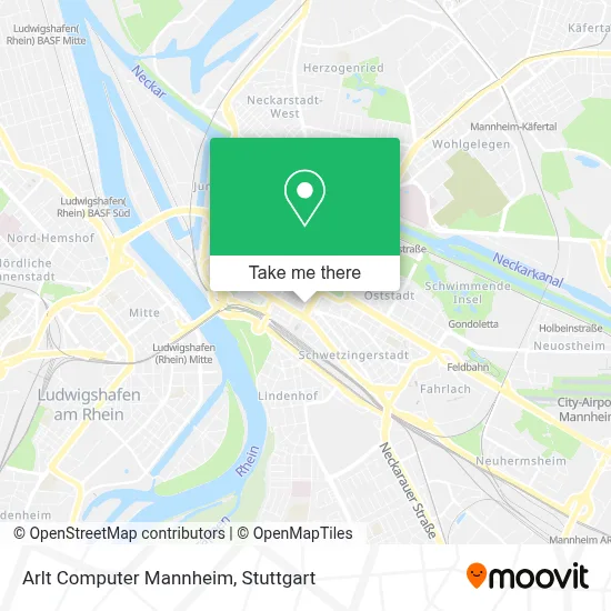 Arlt Computer Mannheim map