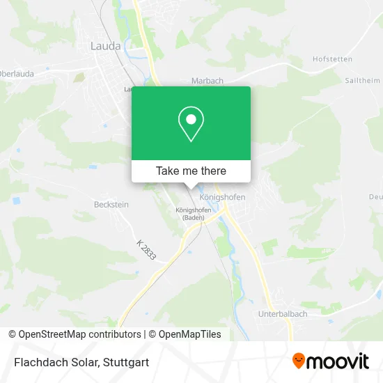 Flachdach Solar map