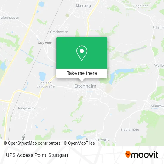Ups Access Point map