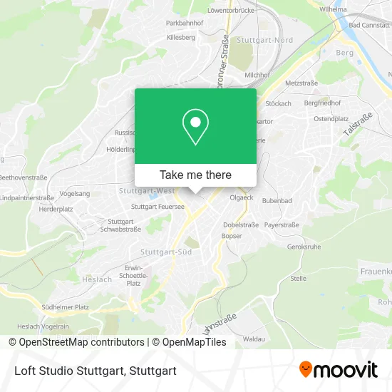 Loft Studio Stuttgart map