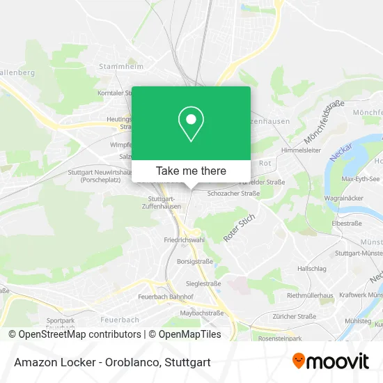 Amazon Locker - Oroblanco map
