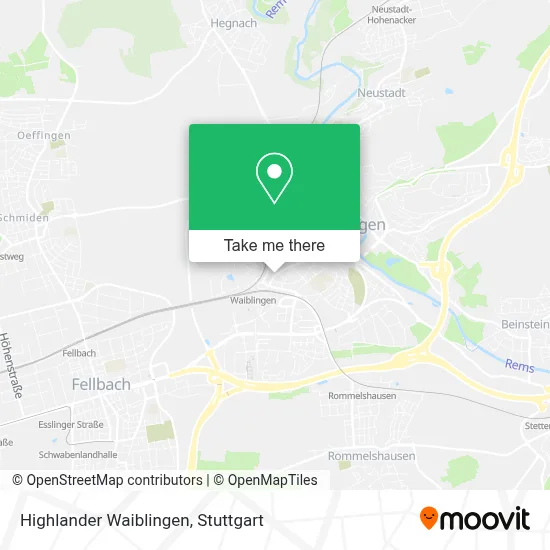 Highlander Waiblingen map