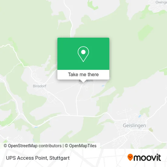Ups Access Point map