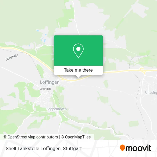 Shell Tankstelle Löffingen map