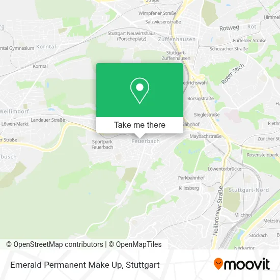 Emerald Permanent Make Up map