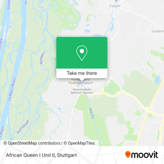 African Queen I Und II map