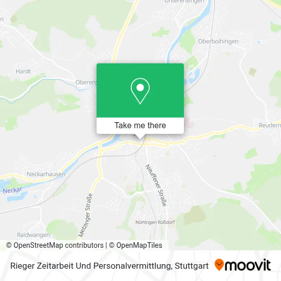 Rieger Zeitarbeit Und Personalvermittlung map