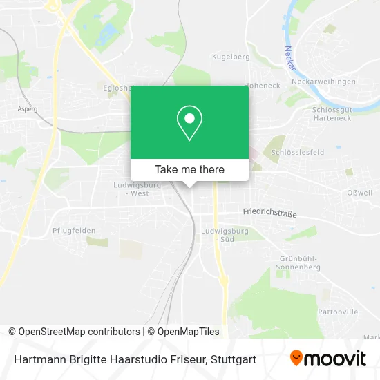 Hartmann Brigitte Haarstudio Friseur map