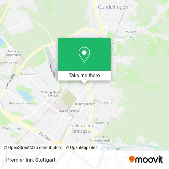 Premier Inn map