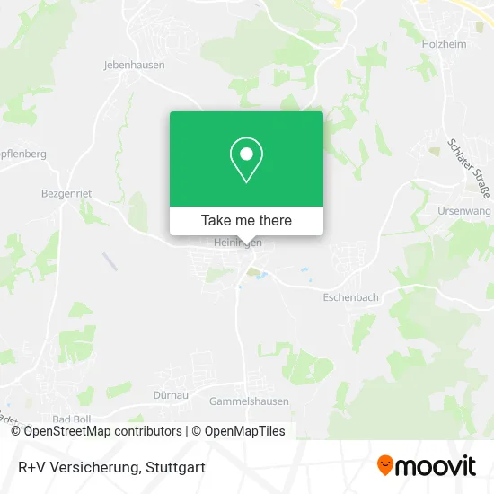 R+V Versicherung map
