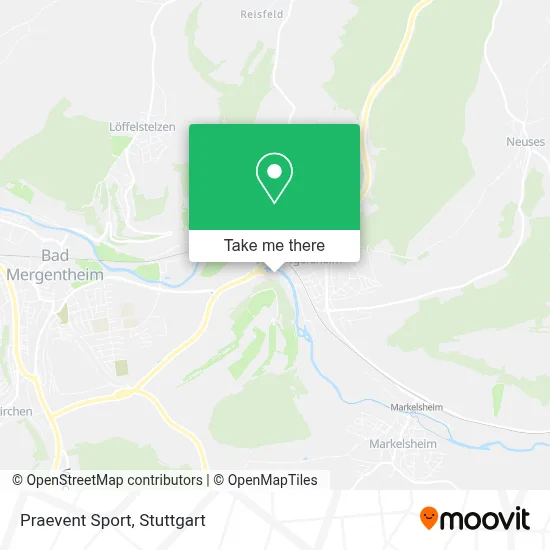 Praevent Sport map