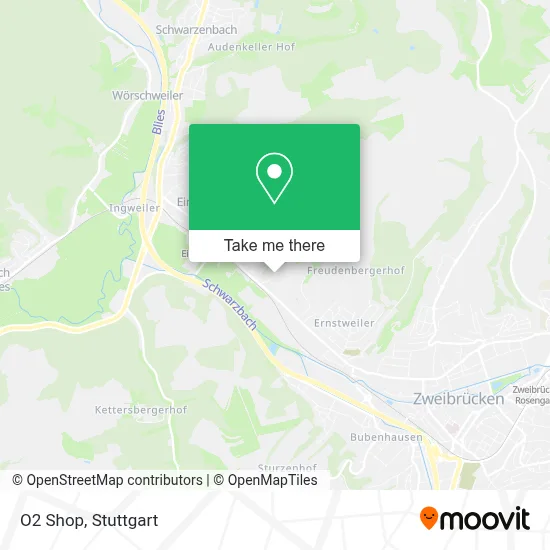 O2 Shop map