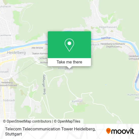 Telecom Telecommunication Tower Heidelberg map
