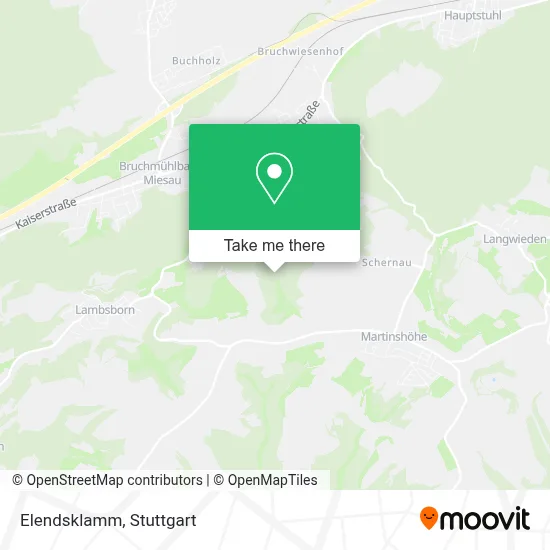 Elendsklamm map