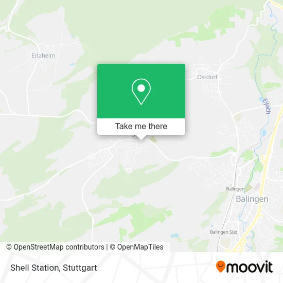 Shell Station map