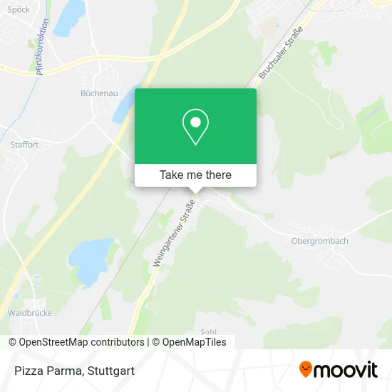 Pizza Parma map