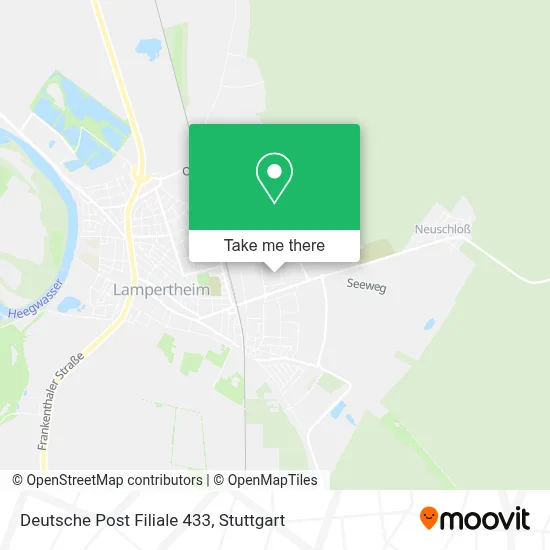 Deutsche Post Filiale 433 map