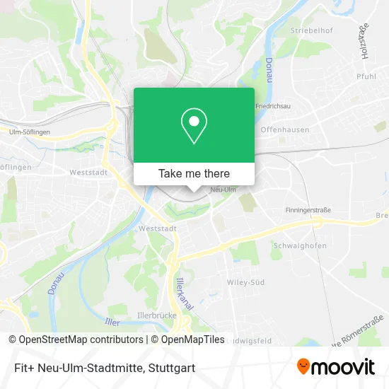 Fit+ Neu-Ulm-Stadtmitte map