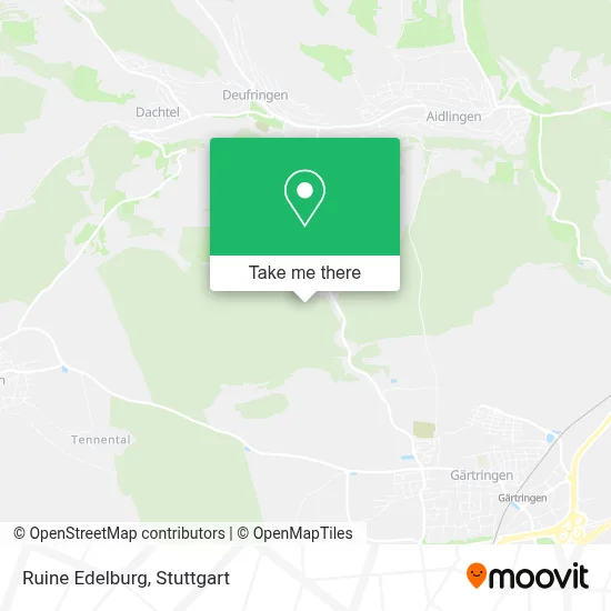 Ruine Edelburg map
